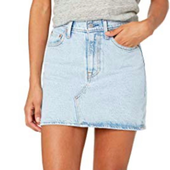 acid denim skirt